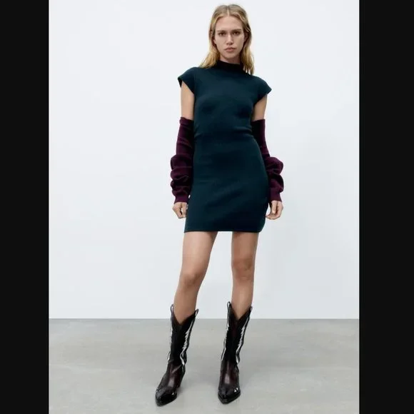 theory knit checkered dress Check Me Out Knit Midi Dress main image 0